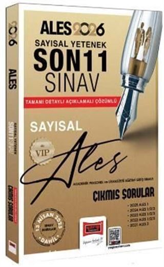 2026 ALES VIP Sayısal Yetenek Son 11 Sınav Çıkmış Sorular (13 Nisan 2025 Sınavı Dahil)