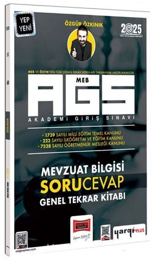 2025 MEB-AGS Mevzuat Bilgisi Soru-Cevap Genel Tekrar Kitabı
