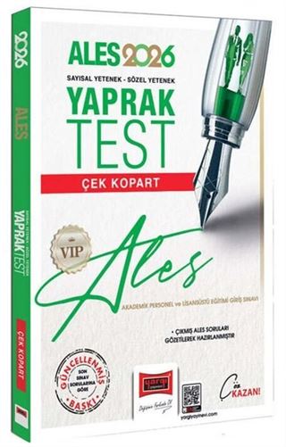 2026 ALES VIP Sayısal-Sözel Yetenek Çek Kopart Yaprak Test
