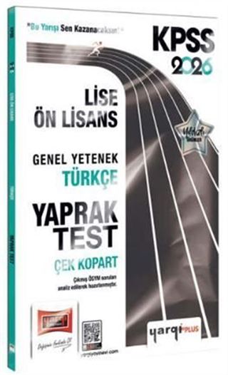 2026 KPSS Lise-Ön Lisans Genel Yetenek Türkçe Çek Kopart Yaprak Test