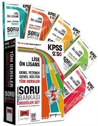 2026 KPSS Lise Ön Lisans GK - GY Tüm Dersler Tamamı Çözümlü Modüler Soru Bankası Seti (5 Kitap)