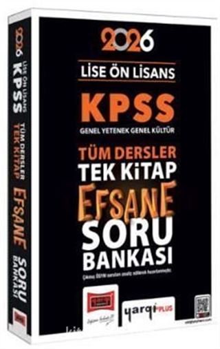 2026 KPSS Lise Ön Lisans GK-GY Tüm Dersler Tek Kitap Efsane Soru Bankası