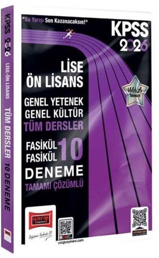 2026 KPSS GK-GY Lise Ön Lisans Tüm Dersler Fasikül Fasikül Tamamı Çözümlü 10 Deneme