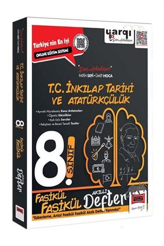 8. Sınıf T.C. İnkılap Tarihi ve Atatürkçülük Fasikül Fasikül Akıllı Defter