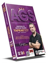2026 MEB-AGS Anayasa ve Mevzuat Bilgisi Çek Kopart Yaprak Test