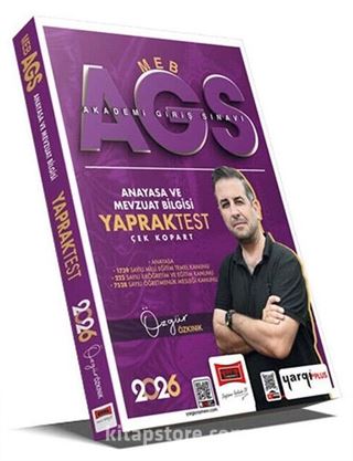 2026 MEB-AGS Anayasa ve Mevzuat Bilgisi Çek Kopart Yaprak Test