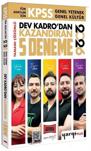 2026 KPSS Tüm Adaylar İçin Tamamı Çözümlü Dev Kadrodan Kazandıran 5 Deneme