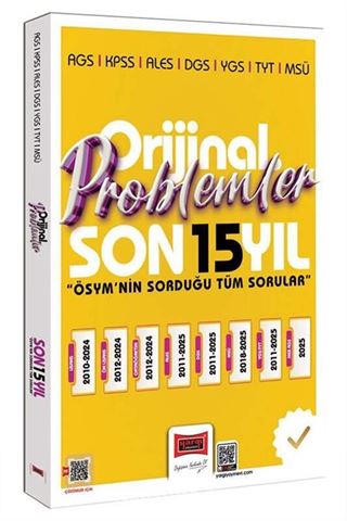2026 KPSS AGS ALES DGS YGS TYT MSÜ Orijinal Problemler Son 15 Yıl Çıkmış Sorular