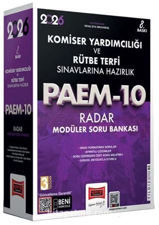 2026 PAEM Komiser Yardımcılığı ve Rütbe Terfi Sınavlarına Hazırlık Radar Modüler Soru Bankası