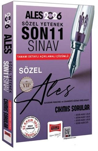 2026 ALES Sözel Yetenek Son 11 Sınav Çıkmış Sorular (23 Kasım 2025)