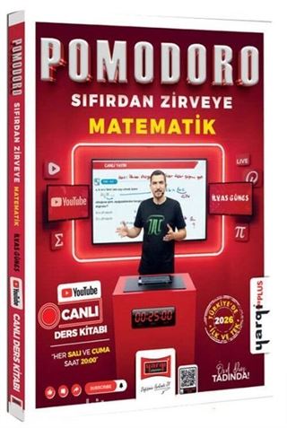 Pomodoro Sıfırdan Zirveye KPSS ALES DGS MEB-AGS TYT-AYT Matematik Canlı Ders Kitabı
