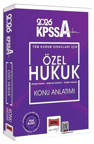 2026 KPSS-A Grubu Tüm Kurum Sınavları İçin Özel Hukuk Konu Anlatımı