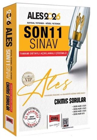 2026 ALES Sayısal-Sözel Yetenek Son 11 Sınav Çıkmış Sorular (23 Kasım 2025)