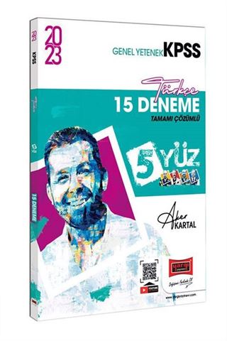 Yargı Yayınları 2023 KPSS 5Yüz Türkçe Tamamı Çözümlü 15 Deneme