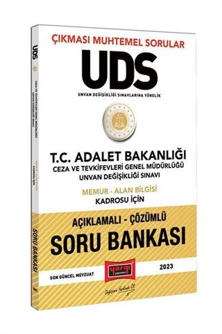 Yargı Yayınları 2023 Adalet Bakanlığı Ceza ve Tevkifevleri Genel Müdürlüğü Unvan Değişikliği Sınavı Öğretmen Kadrosu - Alan Bilgisi Açıklamalı Soru Bankası