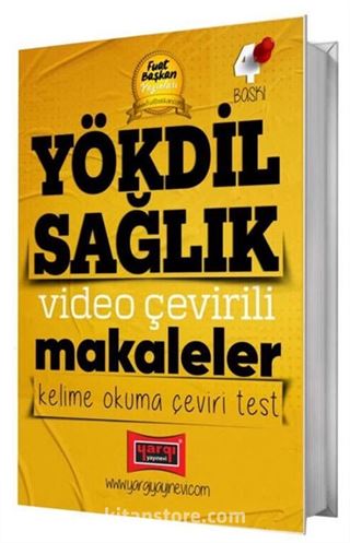 2025 YÖKDİL Sağlık Video Çevirili Makaleler