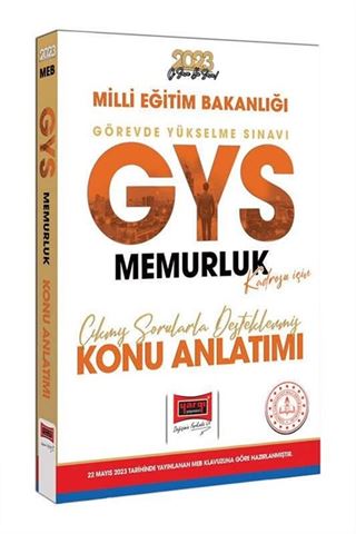 Yargı Yayınları 2023 MEB GYS Memurluk Kadrosu İçin Çıkmış Sorularla Desteklenmiş Konu Anlatımı