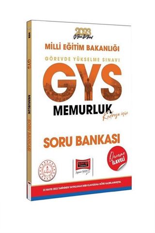 2023 MEB GYS Memurluk Kadrosu İçin Deneme İlaveli Soru Bankası