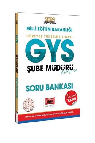 2023 MEB GYS Şube Müdürlüğü Kadrosu İçin Deneme İlaveli Soru Bankası