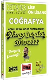 Yargı Yayınları 2024 KPSS Lise Ön Lisans Genel Kültür Coğrafya Konularına Göre Düzenlenmiş 2010-2022 Tamamı Çözümlü Çıkmış Sorular