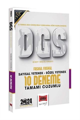 2024 DGS Sözel Sayısal Bölüm Tamamı Çözümlü Fasikül 10 Deneme