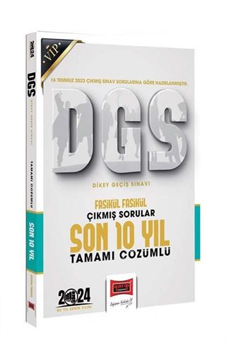 2024 DGS Çıkmış Sorular Fasikül Fasikül Tamamı Çözümlü Son 10 Yıl