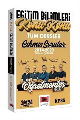 KPSS Eğitim Bilimleri Öğretmenler Ekibi Tüm Dersler Tamamı Çözümlü Son 10 Yıl Konu Konu Çıkmış Sorular (2014-2023)