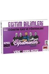 KPSS Eğitim Bilimleri Öğretim İlke ve Yöntemleri ÖYT Öğretmenler Ekibi Video Ders Notları