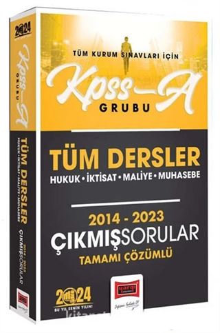 2024 KPSS A Grubu Tüm Dersler Hukuk-İktisat-Maliye-Muhasebe Tamamı Çözümlü Çıkmış Sorular