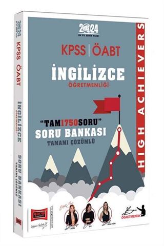 2024 ÖABT İngilizce Soru Bankası (Tam 1750 Soru) High Achievers