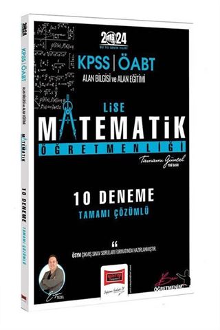 2024 ÖABT Lise Matematik Öğretmenliği 10 Deneme Sınavı