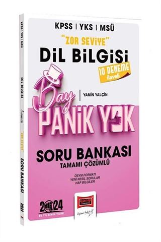 2024 KPSS YKS MSÜ Bay Panik Yok Dil Bilgisi Zor Seviye Tamamı Çözümlü Soru Bankası