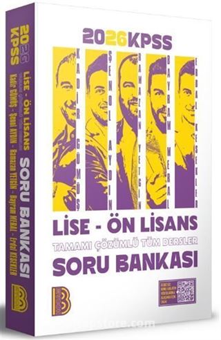 2026 Lise Ön Lisans Tamamı Çözümlü Tüm Dersler Soru Bankası