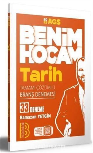 2025 AGS Tarih Tamamı Çözümlü 33 Branş Deneme Benim Hocam Yayınları