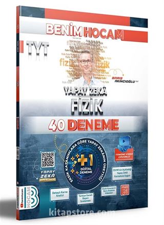 TYT Yapay Zeka Fizik 40 Deneme Benim Hocam Yayınları