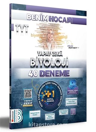 TYT Yapay Zeka Biyoloji 40 Deneme Benim Hocam Yayınları