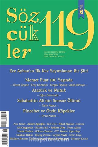 Sözcükler Sergisi 119. Sayı (Ocak-Şubat 2026)