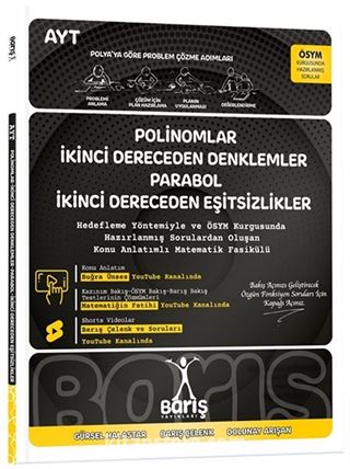 Polinomlar İkinci Dereceden Denklemler Parabol İkinci Dereceden Eşitsizlikler Matematik Fasikülleri