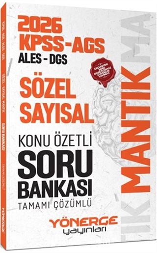 2026 KPSS MEB-AGS ALES DGS Sözel Sayısal Mantık Konu Özetli Soru Bankası Çözümlü