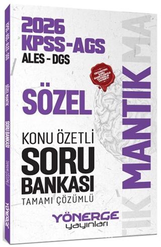 2026 KPSS MEB-AGS ALES DGS Sözel Mantık Konu Özetli Soru Bankası Tamamı Çözümlü
