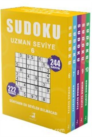 Sudoku Uzman Seviye 5 Kitap Set (6-7-8-9-10)