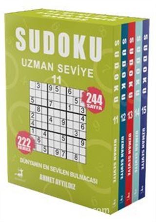 Sudoku Uzman Seviye 5 Kitap Set (11-12-13-14-15)
