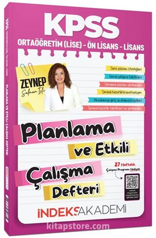 KPSS Planlama ve Etkili Çalışma Defteri