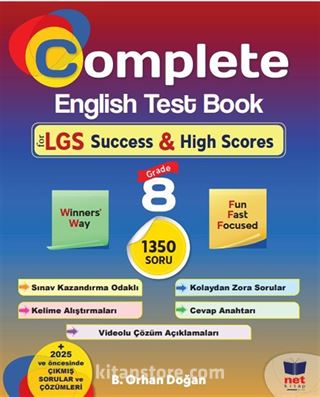 Complete English Test Book for LGS Success