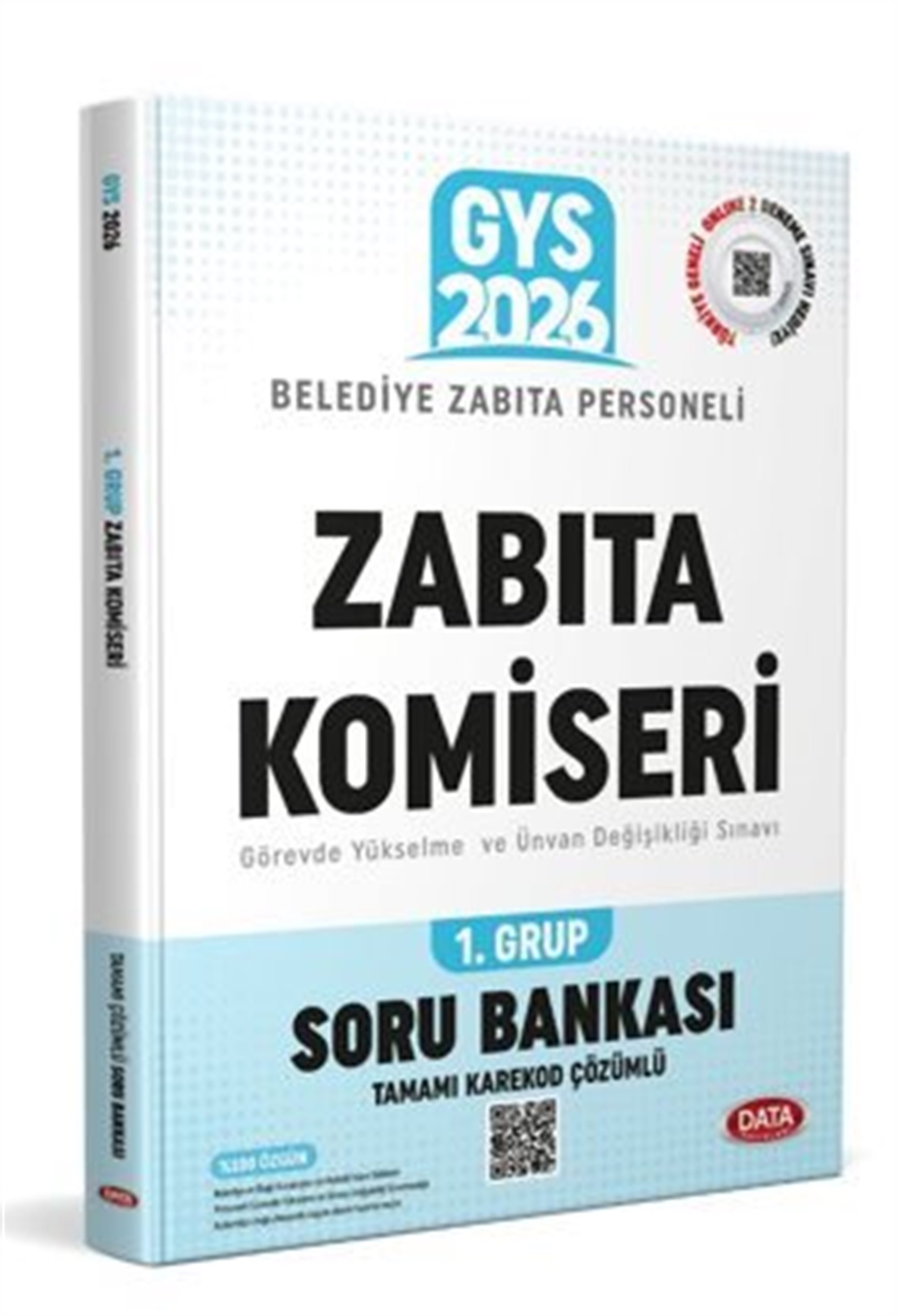 Belediye Zabıta Personeli Zabıta Komiseri 1. Grup Soru Bankası (Tamamı Karekod Çözümlü)