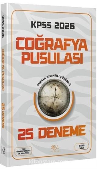 2026 KPSS Coğrafya Pusulası 25 Deneme Çözümlü