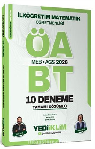 2026 MEB AGS ÖABT İlköğretim Matematik Öğretmenliği Tamamı Çözümlü 10 Deneme