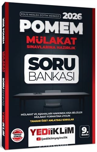 2026 POMEM Mülakat Sınavlarına Hazırlık Tamamı Özet Anlatımlı Soru Bankası