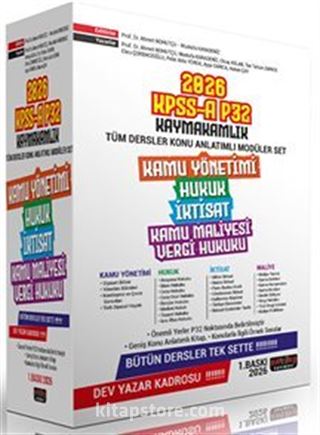 2026 KPSS A P32 Kaymakamlık Tüm Dersler Konu Anlatımlı Modüler Set