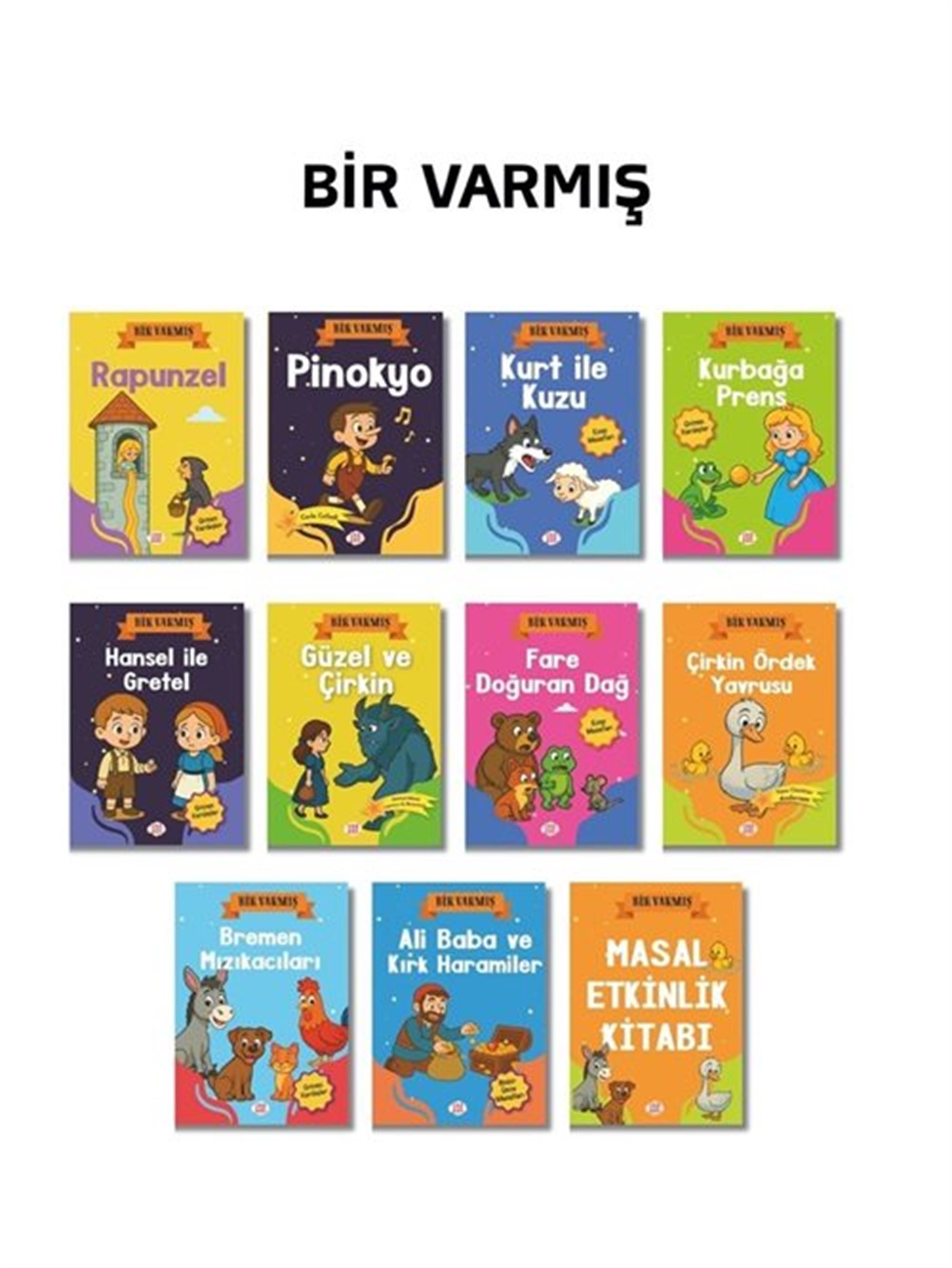 Bir Varmış Seti (10 Kitap +1 Aktivite Takım)